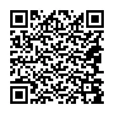 QR kód a telefonszámhoz +18047085227