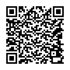 Código QR para número de teléfono +18048430389