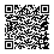 Código QR para número de telefone +18058747803