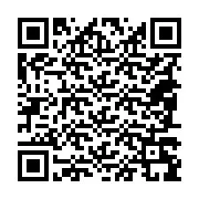 Código QR para número de teléfono +18087299897