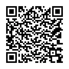 QR kód a telefonszámhoz +18103398409