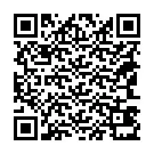 QR-koodi puhelinnumerolle +18143431002