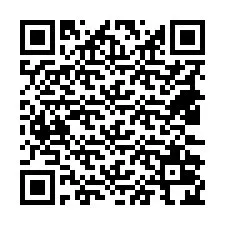 Código QR para número de teléfono +18432024569