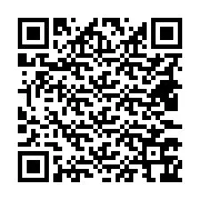 QR-koodi puhelinnumerolle +18433766196