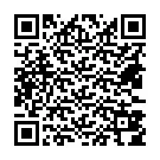 Código QR para número de telefone +18433804427