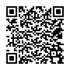 QR код за телефонен номер +18434198499