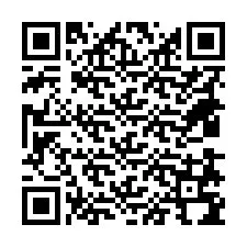 Código QR para número de teléfono +18438794001