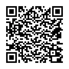 QR-код для номера телефона +18472000009