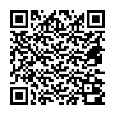 QR-код для номера телефона +18472000043