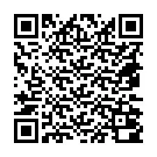 QR код за телефонен номер +18472000048