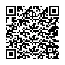 QR kód a telefonszámhoz +18472175698