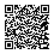 QR-koodi puhelinnumerolle +18474332051