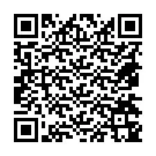 QR-koodi puhelinnumerolle +18474345749