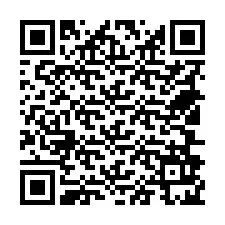 QR-code voor telefoonnummer +18506925626