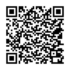 QR kód a telefonszámhoz +18507020164