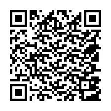 Código QR para número de teléfono +18507803166