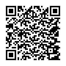 Código QR para número de teléfono +18507803336