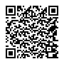 QR-code voor telefoonnummer +18542000012