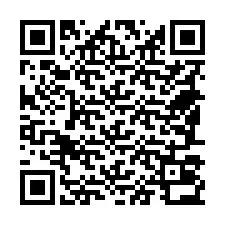 QR код за телефонен номер +18587032036