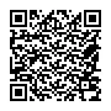 QR kód a telefonszámhoz +18587034777