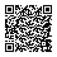 QR-koodi puhelinnumerolle +18587467958