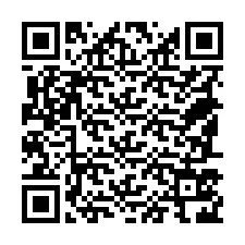 Código QR para número de teléfono +18587526471