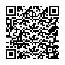 QR kód a telefonszámhoz +18587543209