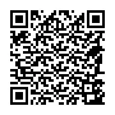 QR код за телефонен номер +18587543212