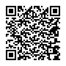 Código QR para número de teléfono +18607404006