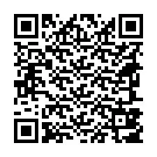 Kode QR untuk nomor Telepon +18647807404