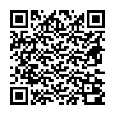 QR-koodi puhelinnumerolle +18672000002