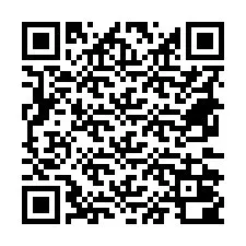 Codice QR per il numero di telefono +18672000003