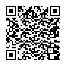 QR-koodi puhelinnumerolle +18672000006