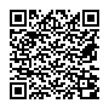 QR-koodi puhelinnumerolle +18672000007