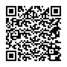 QR kód a telefonszámhoz +18672000012