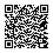 QR-code voor telefoonnummer +18672000013