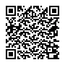 QR-код для номера телефона +18672000014