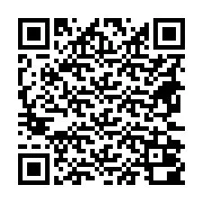 Código QR para número de telefone +18672000022