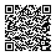 Código QR para número de teléfono +18672000034