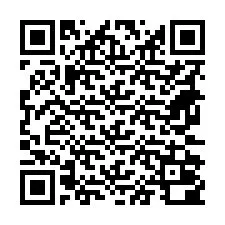 Código QR para número de teléfono +18672000035