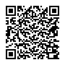 Código QR para número de telefone +18672000042