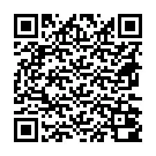 Codice QR per il numero di telefono +18672000044