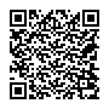 QR Code pour le numéro de téléphone +18704035215