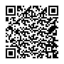 Codice QR per il numero di telefono +18704749667