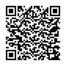 QR-koodi puhelinnumerolle +18707243044