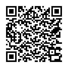 QR-koodi puhelinnumerolle +18723332446