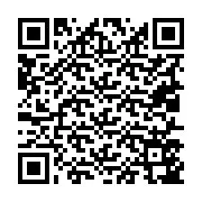 Código QR para número de teléfono +19017547627