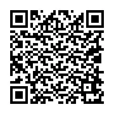 QR Code สำหรับหมายเลขโทรศัพท์ +19018671268