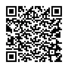 Código QR para número de teléfono +19024754108