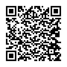 Código QR para número de teléfono +19024755733